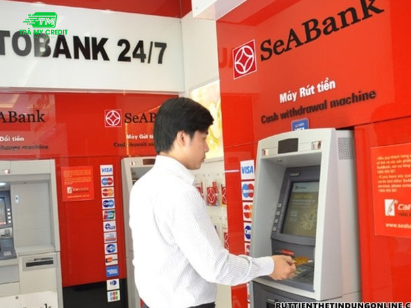 Rút tiền tại cây ATM SeABank