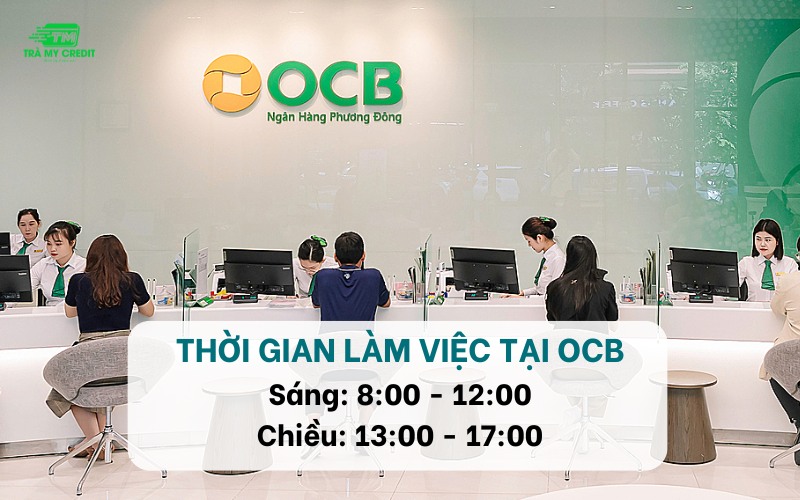 Giờ làm việc ngân hàng OCB