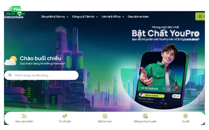 Đăng ký mua vàng miếng SJC online của Vietcombank