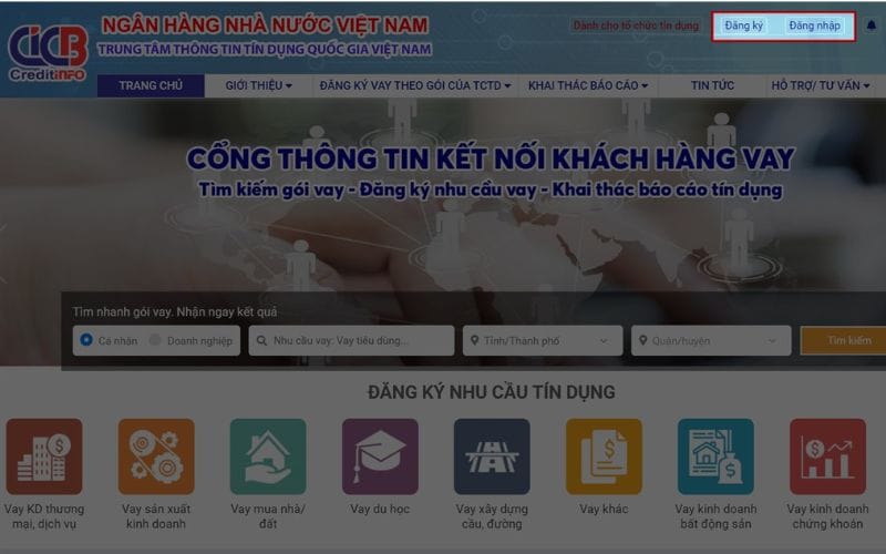 Hướng dẫn kiểm tra nợ xấu trên CIC nhanh và chi tiết nhất 6 Kiem tra no xau CIC qua Website